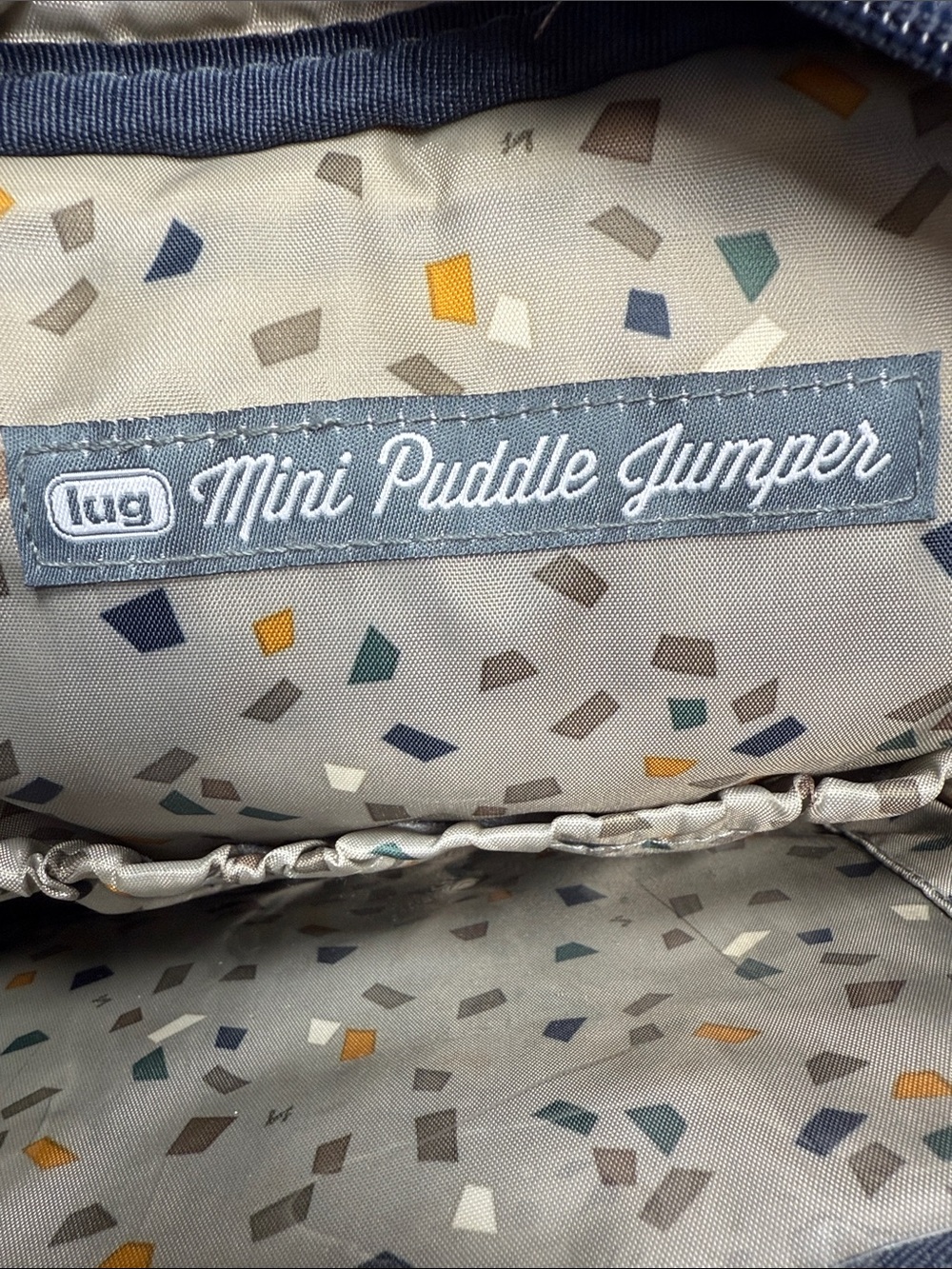 Lug Legacy Mini Puddle Jumper with Backpack Straps Crossbody in Navy - Picture 7 of 11